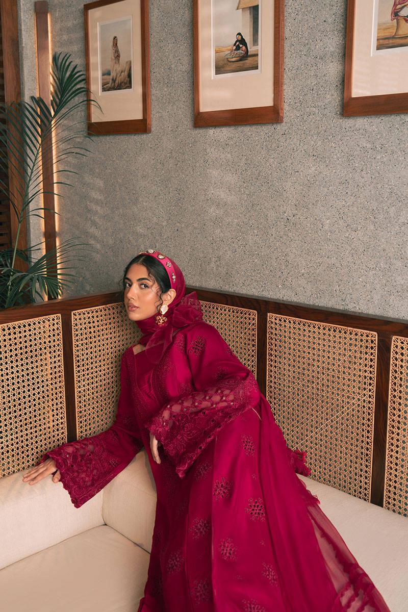 MNR | Chaye Coffee Luxury Pret | Garnet Glow - Aqsa Fabrics