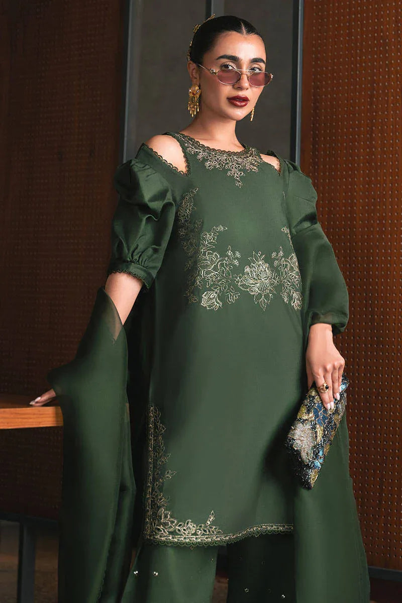 MNR | Chaye Coffee Luxury Pret | Jade Jewel - Aqsa Fabrics