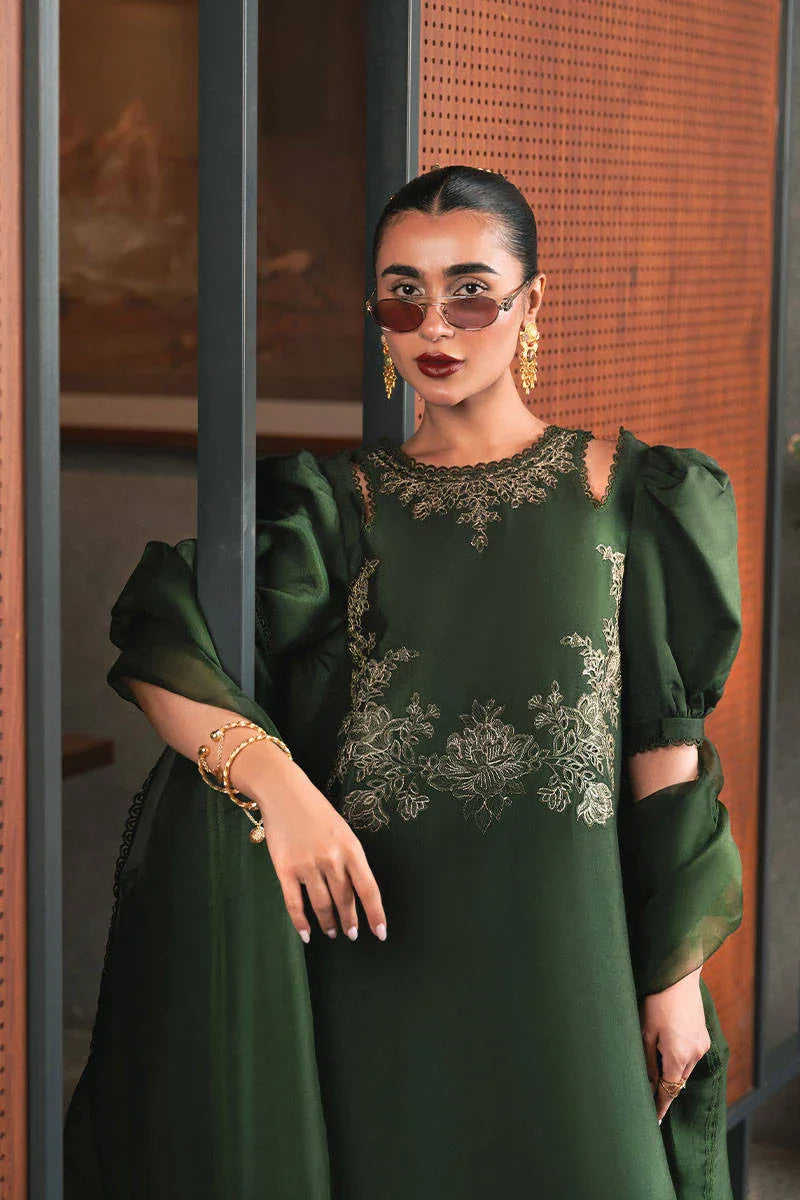 MNR | Chaye Coffee Luxury Pret | Jade Jewel - Aqsa Fabrics