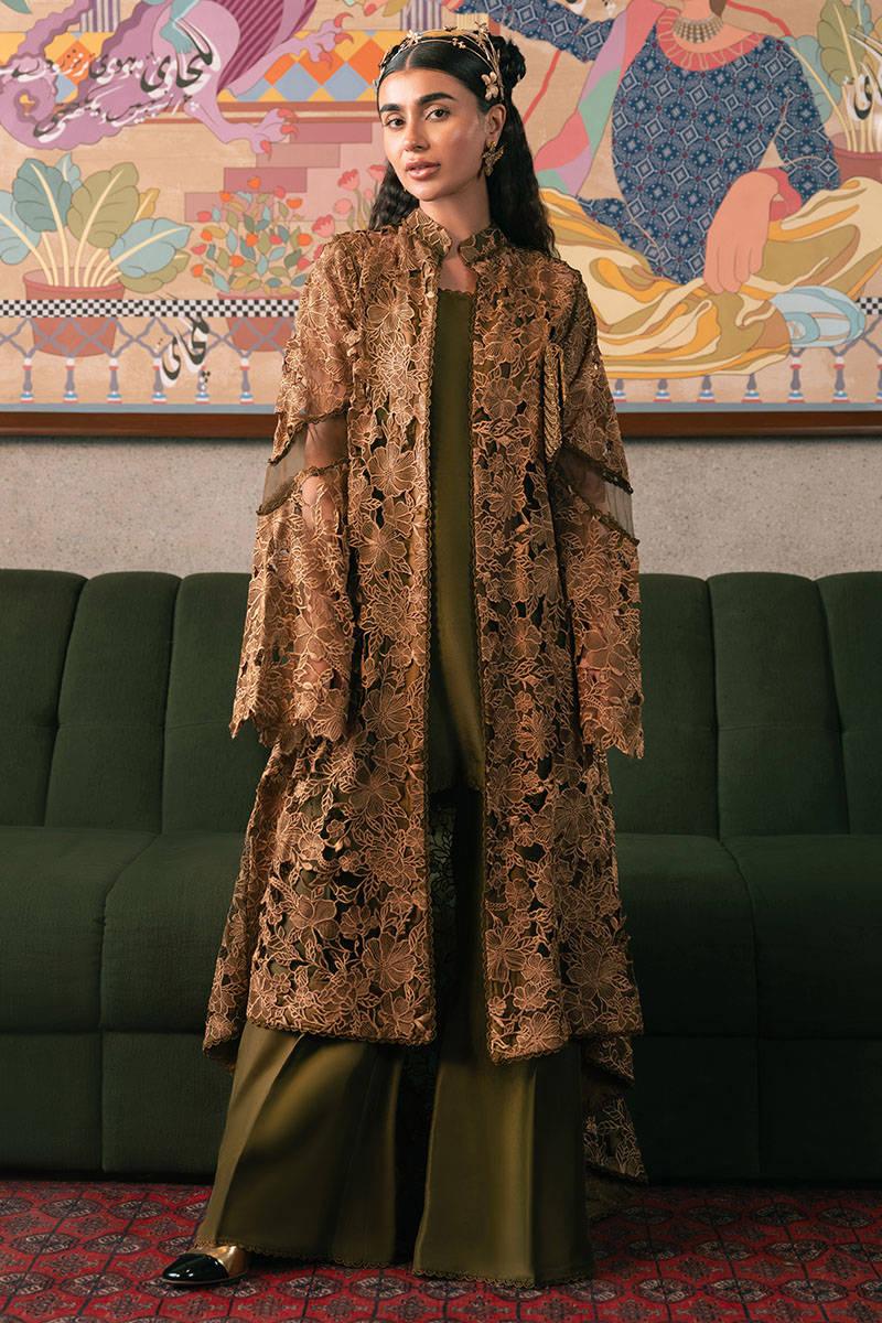 MNR | Chaye Coffee Luxury Pret | Mystic Pine - Aqsa Fabrics