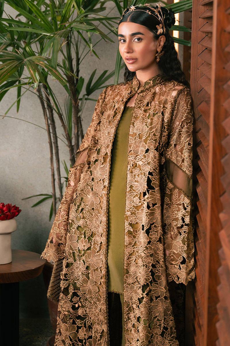 MNR | Chaye Coffee Luxury Pret | Mystic Pine - Aqsa Fabrics