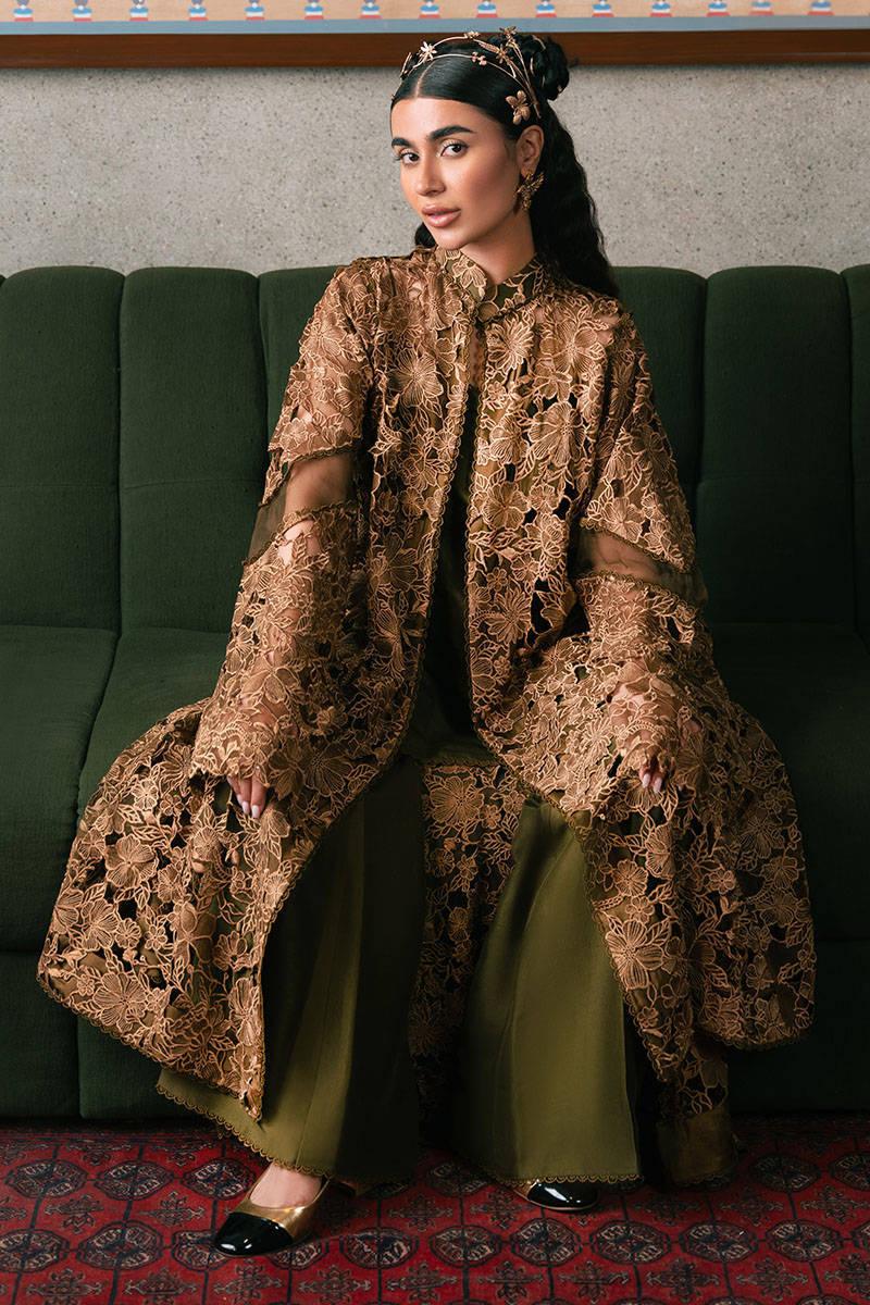 MNR | Chaye Coffee Luxury Pret | Mystic Pine - Aqsa Fabrics