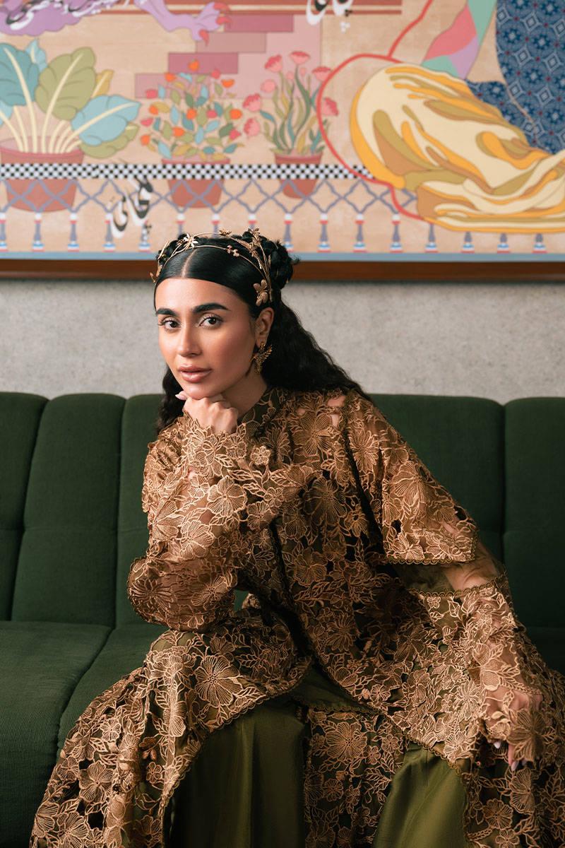 MNR | Chaye Coffee Luxury Pret | Mystic Pine - Aqsa Fabrics