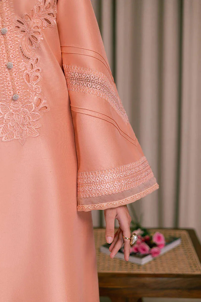 MNR | Chaye Coffee Luxury Pret | Peach Delight - Aqsa Fabrics