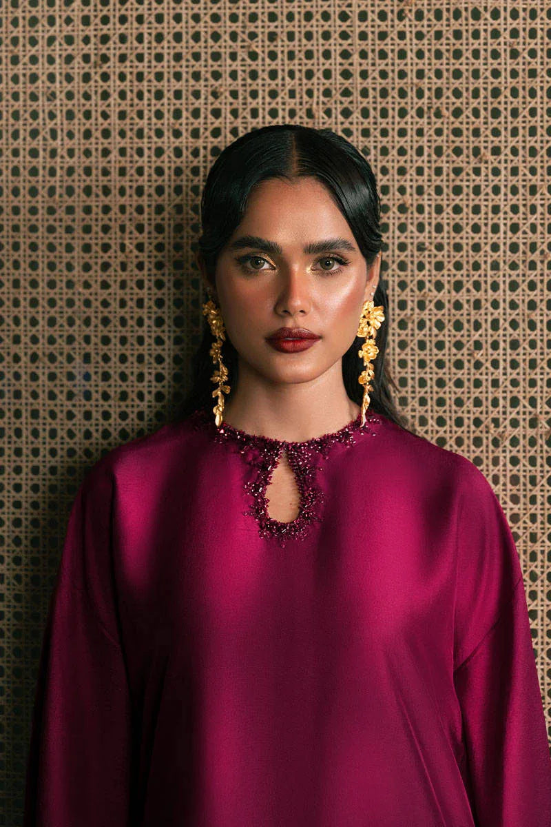 MNR | Chaye Coffee Luxury Pret | Ruby Romance - Aqsa Fabrics