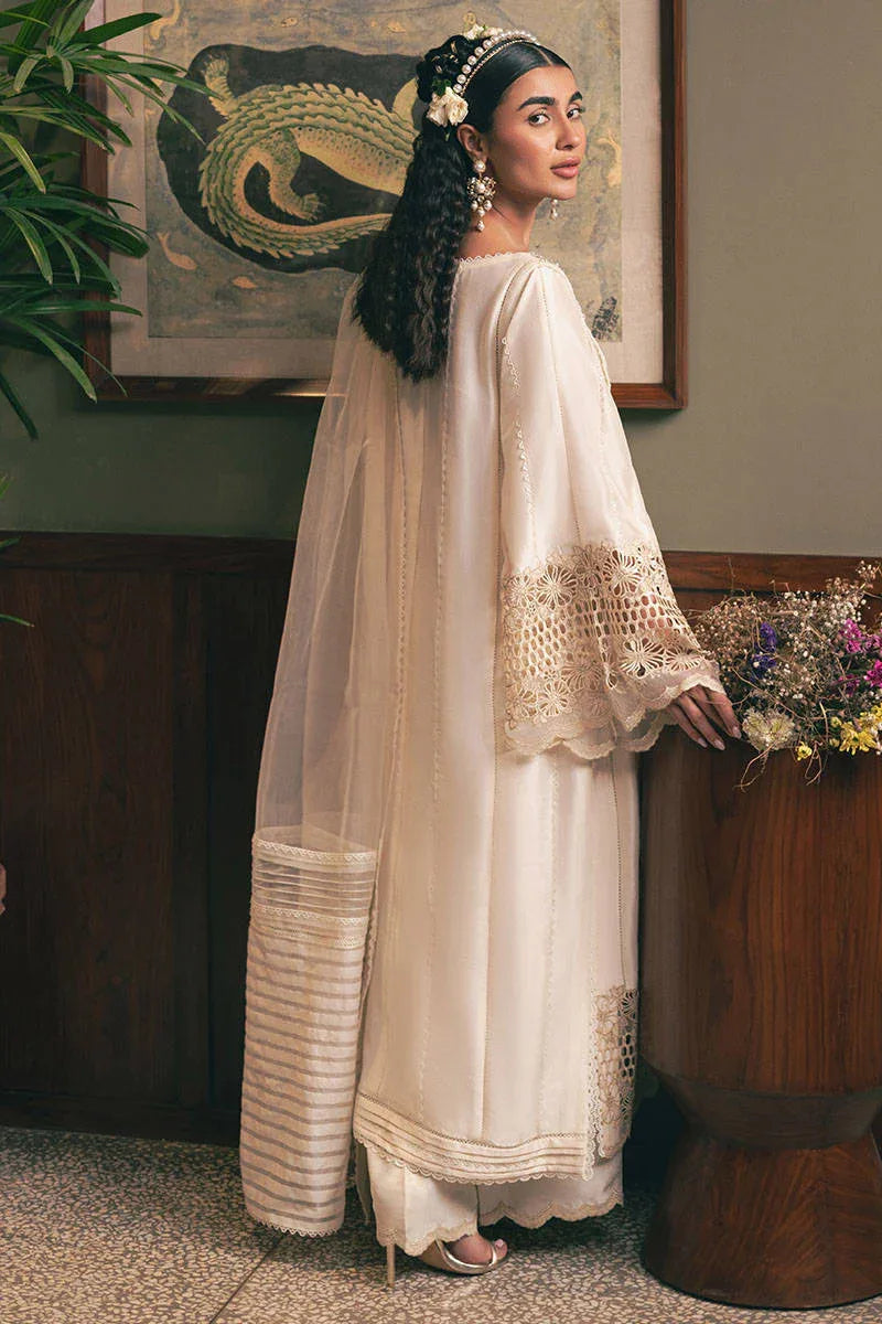 MNR | Chaye Coffee Luxury Pret | Snowy Whisper - Aqsa Fabrics