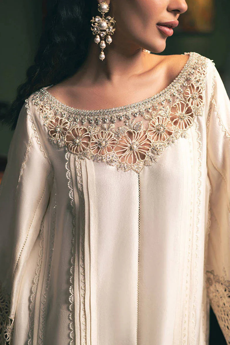 MNR | Chaye Coffee Luxury Pret | Snowy Whisper - Aqsa Fabrics