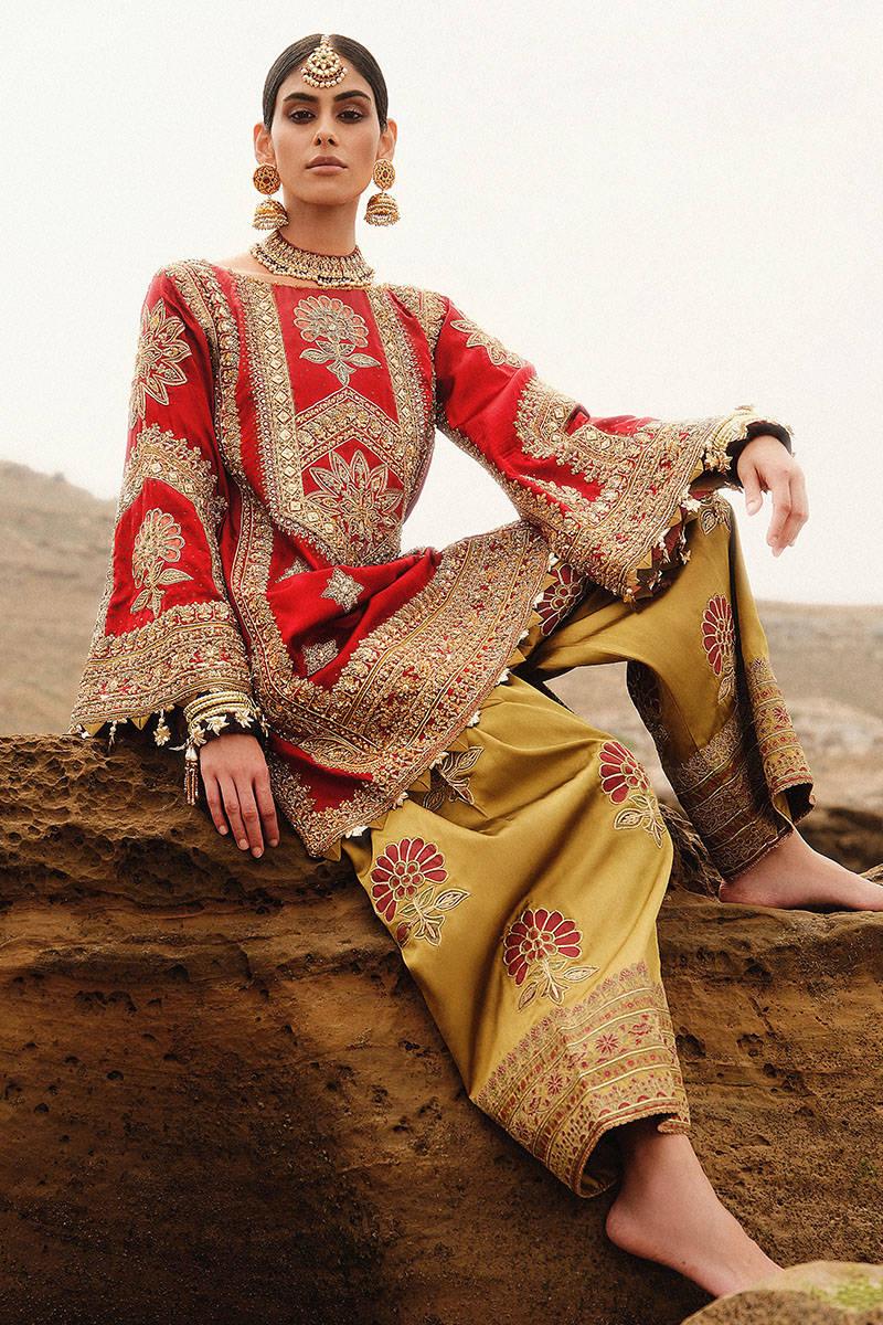 MNR | Gehraiyaan Shaadi Collection | Atlas - Aqsa Fabrics