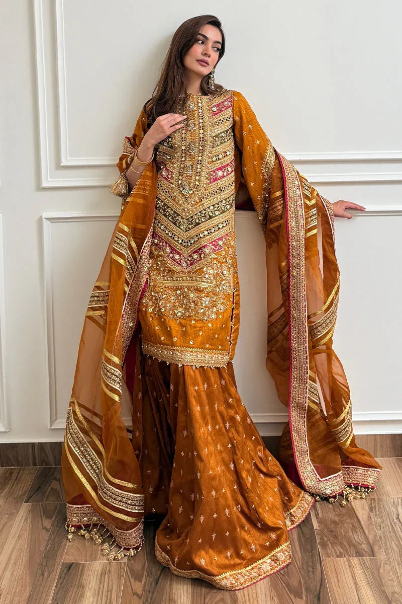 MNR | Zarlish Festive 25 | Jaazah Baloch in Ranjish - Aqsa Fabrics