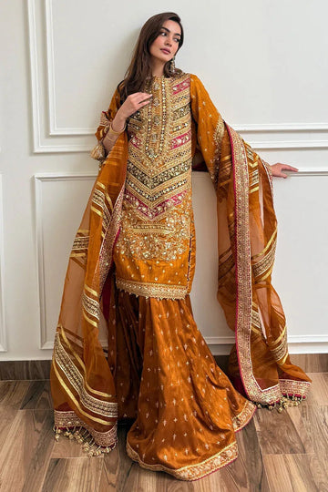 MNR | Zarlish Festive 25 | Jaazah Baloch in Ranjish - Aqsa Fabrics