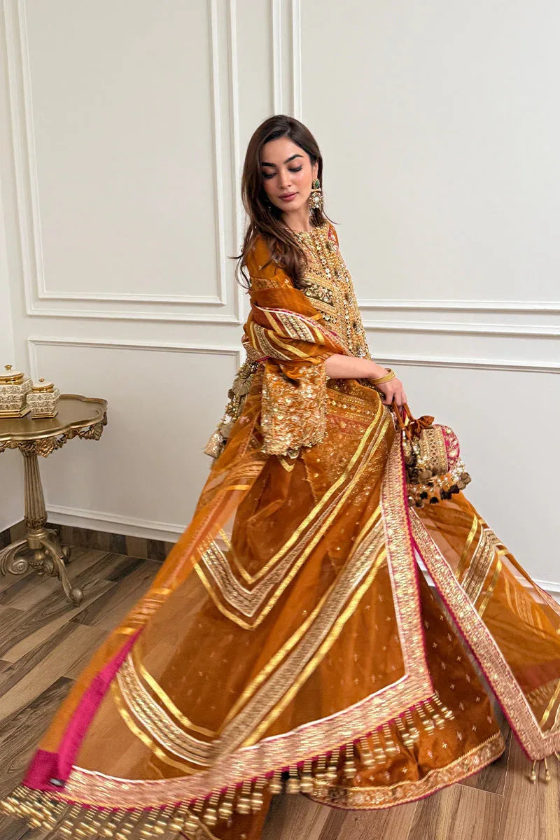MNR | Zarlish Festive 25 | Jaazah Baloch in Ranjish - Aqsa Fabrics