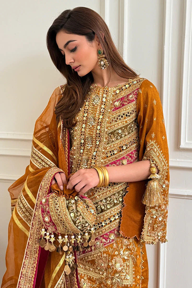 MNR | Zarlish Festive 25 | Jaazah Baloch in Ranjish - Aqsa Fabrics