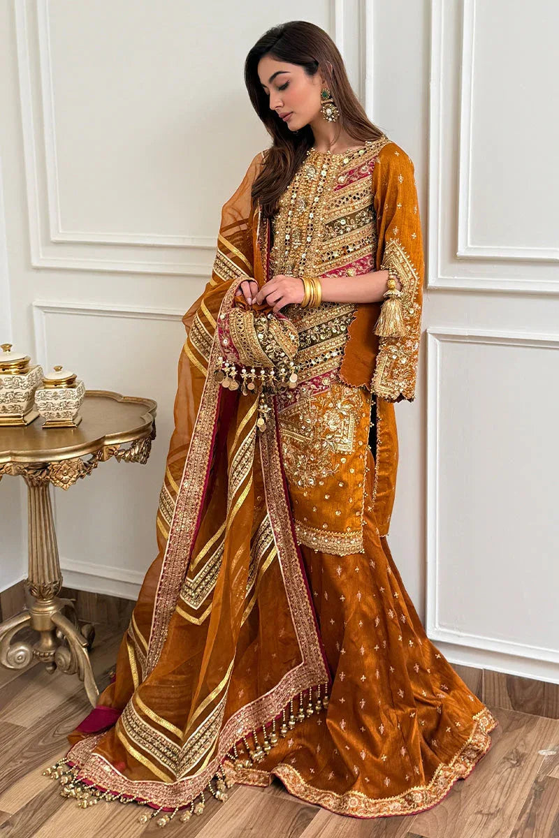 MNR | Zarlish Festive 25 | Jaazah Baloch in Ranjish - Aqsa Fabrics