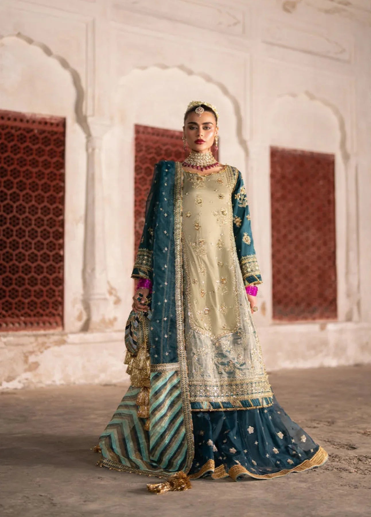 MNR | Zarlish Festive 25 | Rabia Jabbar in Lehar - Aqsa Fabrics