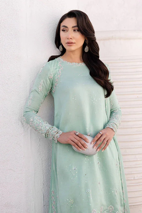 Marjjan | Elyna Luxe | NOA MP-45 (MINT GREEN) - Aqsa Fabrics