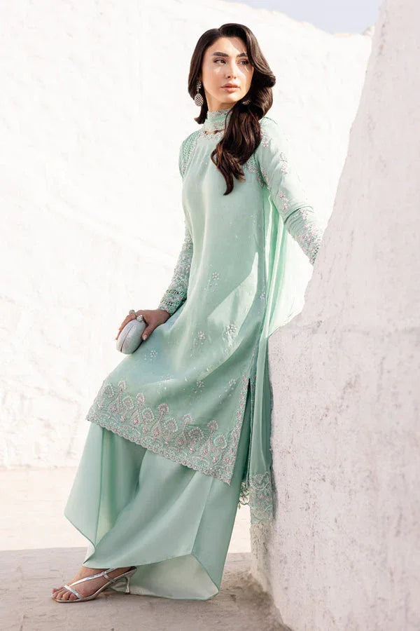 Marjjan | Elyna Luxe | NOA MP-45 (MINT GREEN) - Aqsa Fabrics