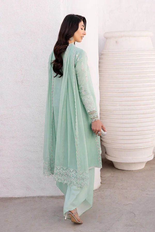Marjjan | Elyna Lawn | NOA MP-45 (MINT GREEN) - Aqsa Fabrics