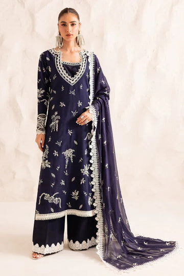 Marjjan | Elyna Luxe | IRINA MP-47 (NAVY BLUE) - Aqsa Fabrics