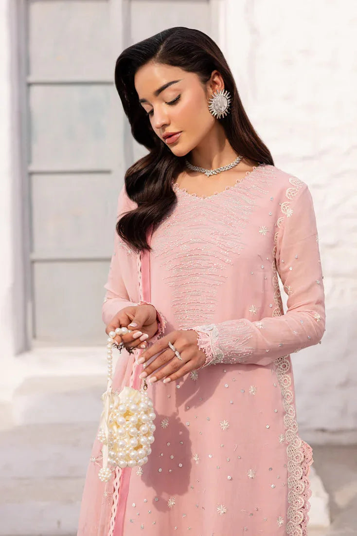 Marjjan | Elyna Lawn | CIYA MP-49 (PINK) - Aqsa Fabrics