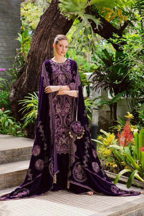 Marjjan | De Royal | MRV-51 (PURPLE) - Aqsa Fabrics