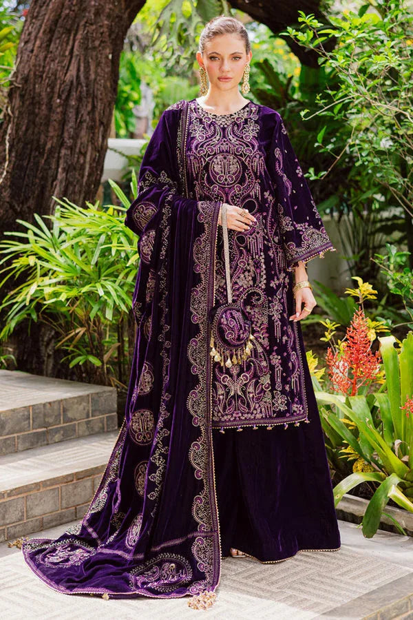 Marjjan | De Royal | MRV-51 (PURPLE) - Aqsa Fabrics