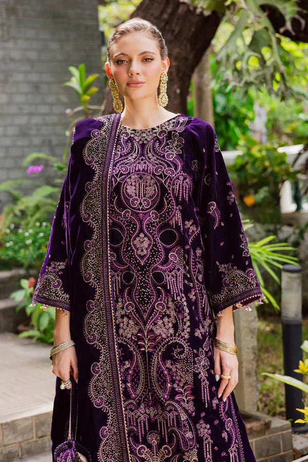Marjjan | De Royal | MRV-51 (PURPLE) - Aqsa Fabrics