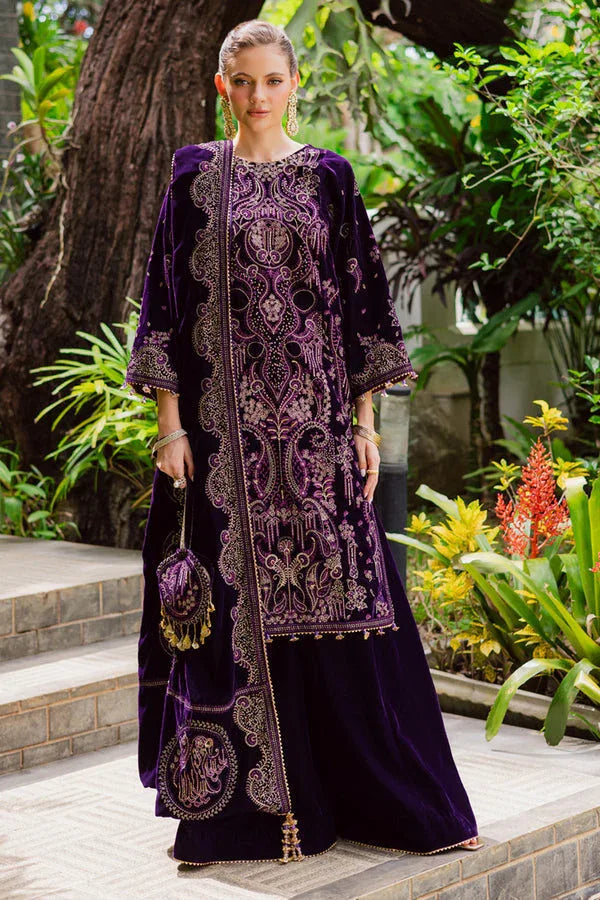 Marjjan | De Royal | MRV-51 (PURPLE) - Aqsa Fabrics