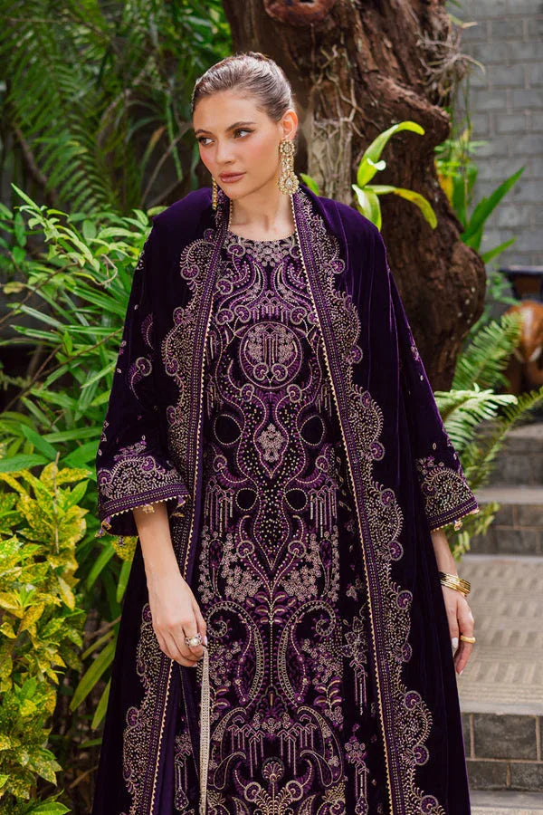 Marjjan | De Royal | MRV-51 (PURPLE) - Aqsa Fabrics