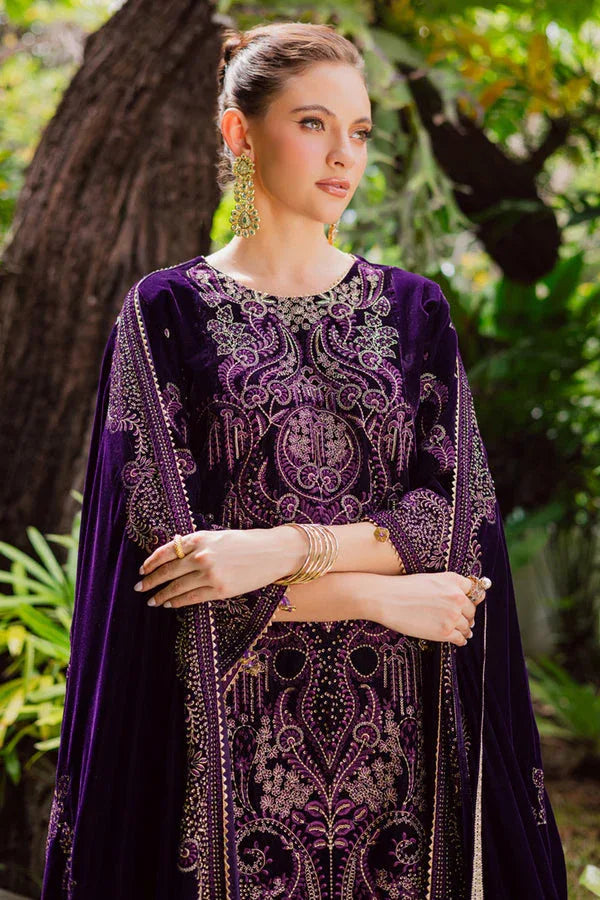Marjjan | De Royal | MRV-51 (PURPLE) - Aqsa Fabrics