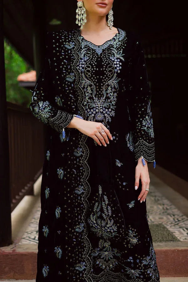 Marjjan | De Royal | MRV-54 (BLACK) - Aqsa Fabrics