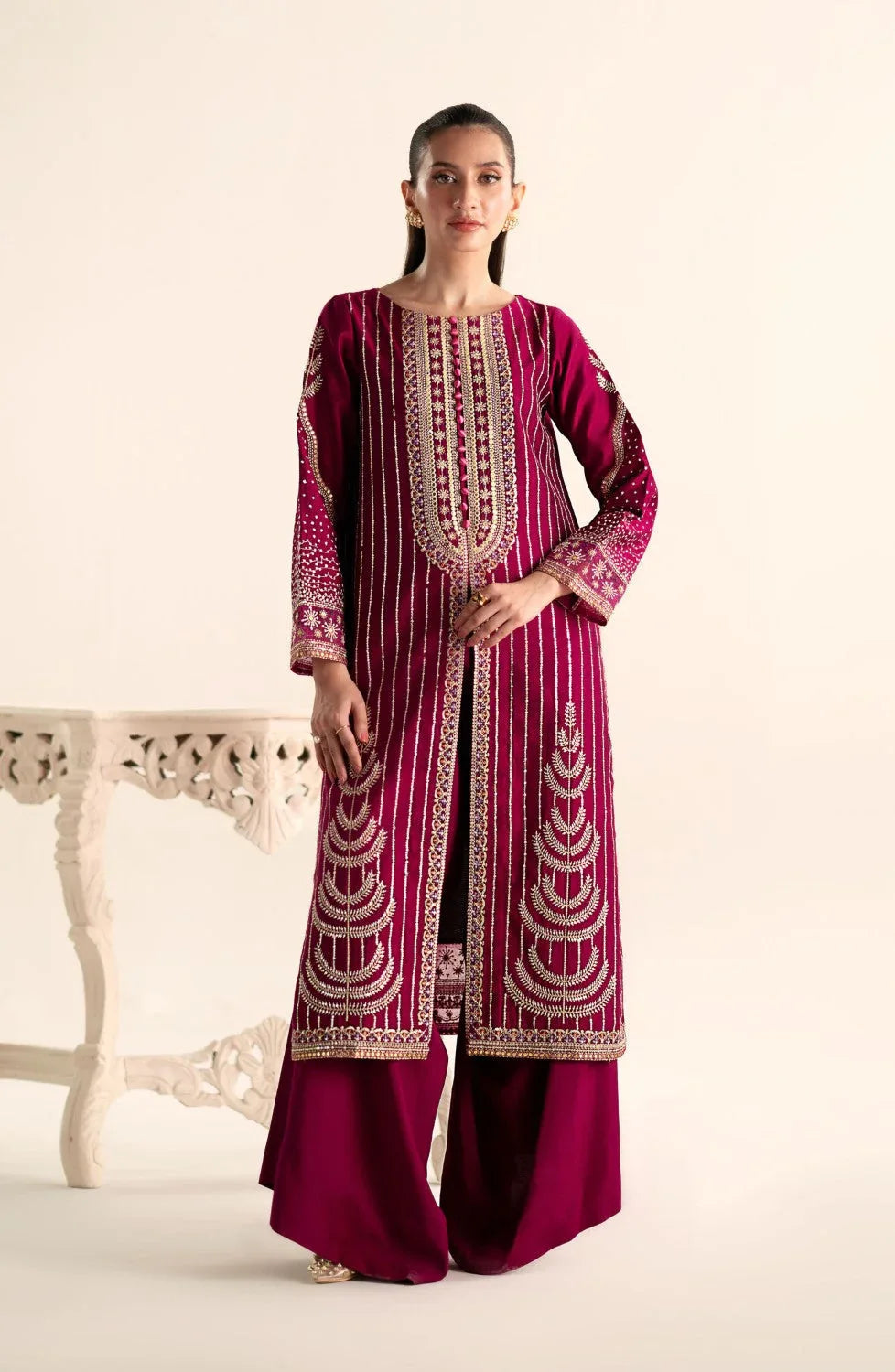 Maryum N Maria | Lagom Ready to Wear | VIOLET - MS-24214 - Aqsa Fabrics