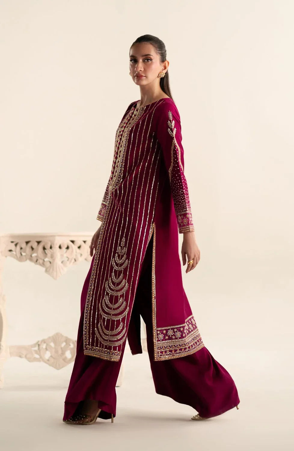 Maryum N Maria | Lagom Ready to Wear | VIOLET - MS-24214 - Aqsa Fabrics