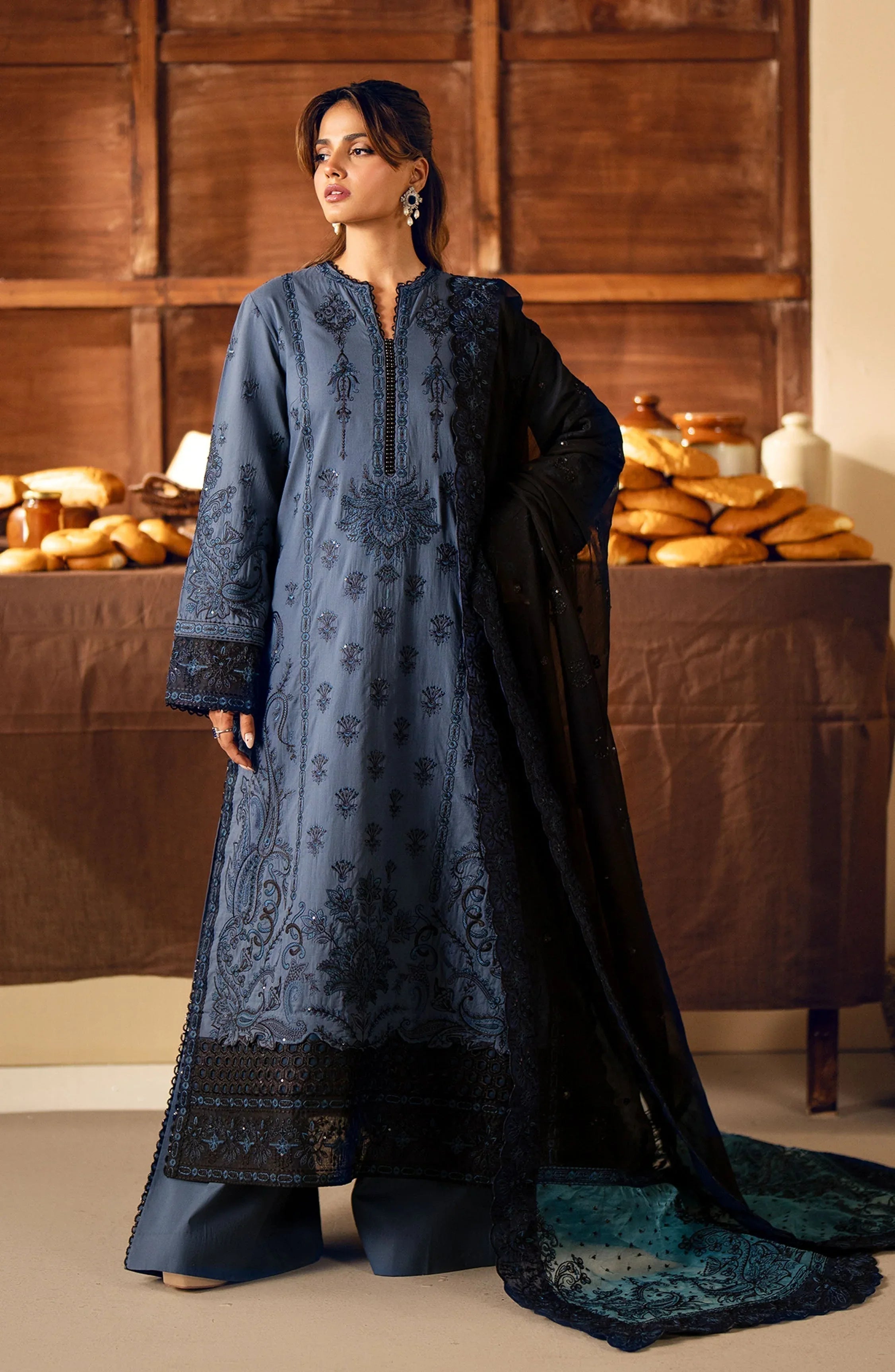 Maryum N Maria | Eid Edit 24 | Agafya - Aqsa Fabrics