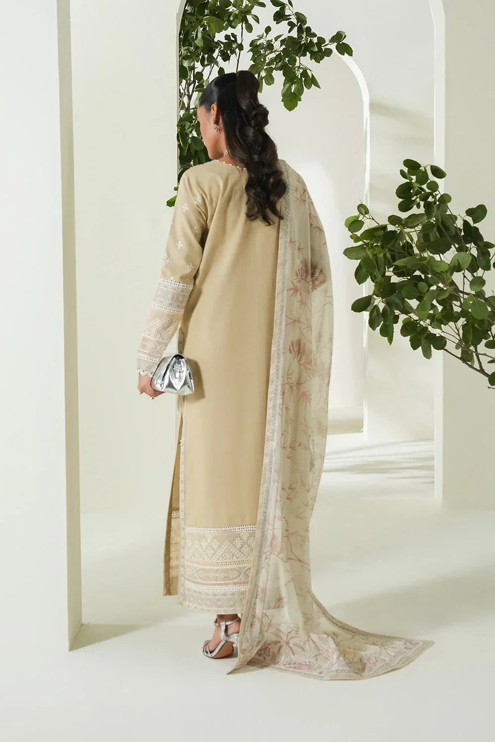 Maryum N Maria | Soiree Lawn | Summer Sand - Aqsa Fabrics