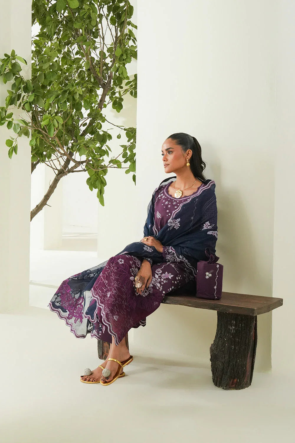 Maryum N Maria | Soiree Lawn | Sweet Pea - Aqsa Fabrics