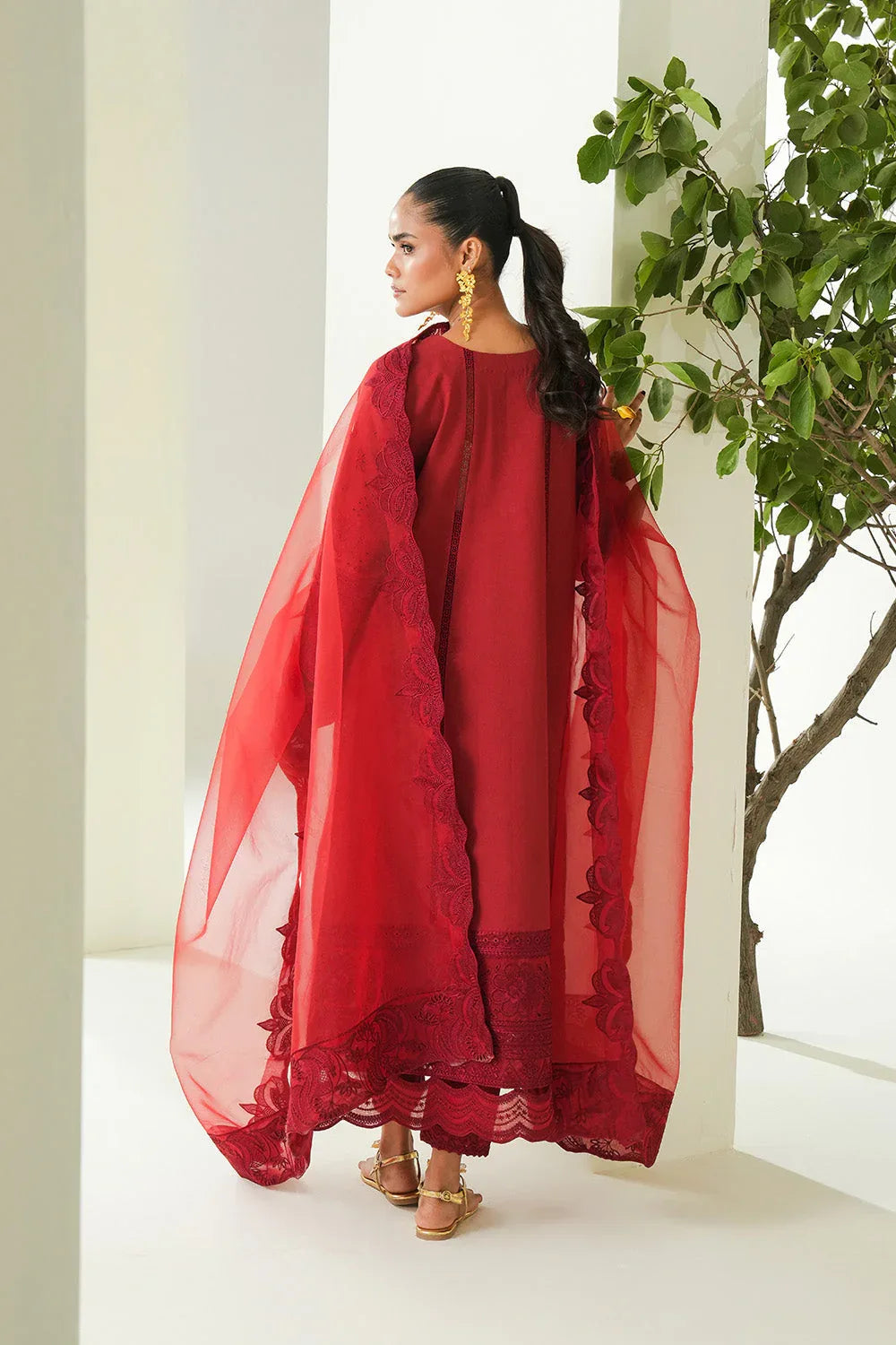 Maryum N Maria | Soiree Lawn | Zinnia - Aqsa Fabrics