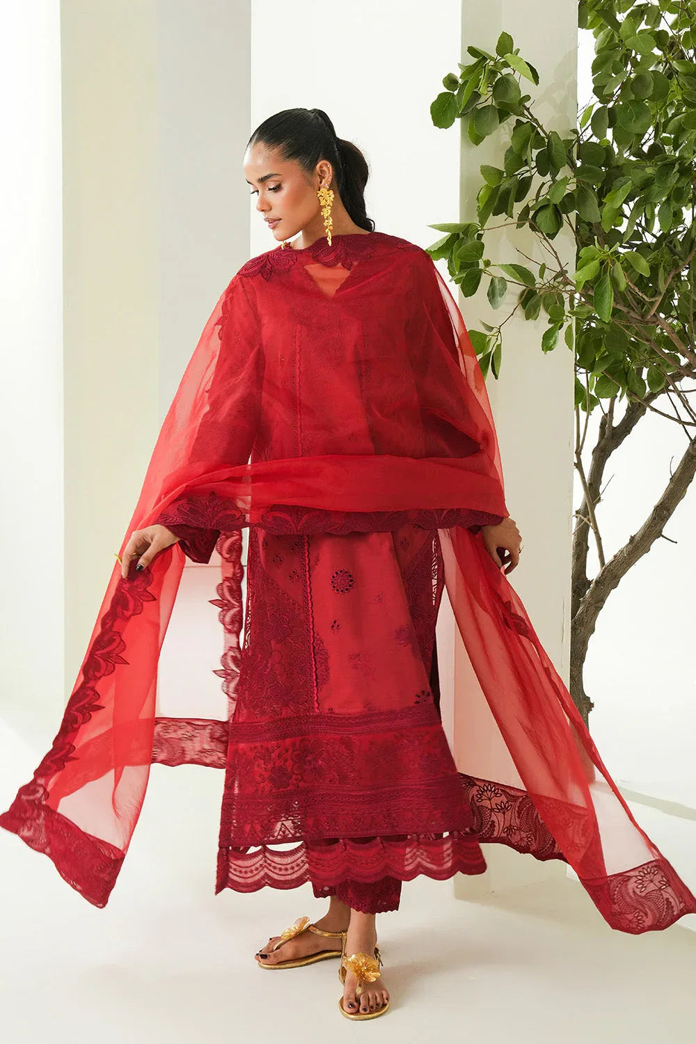 Maryum N Maria | Soiree Lawn | Zinnia - Aqsa Fabrics
