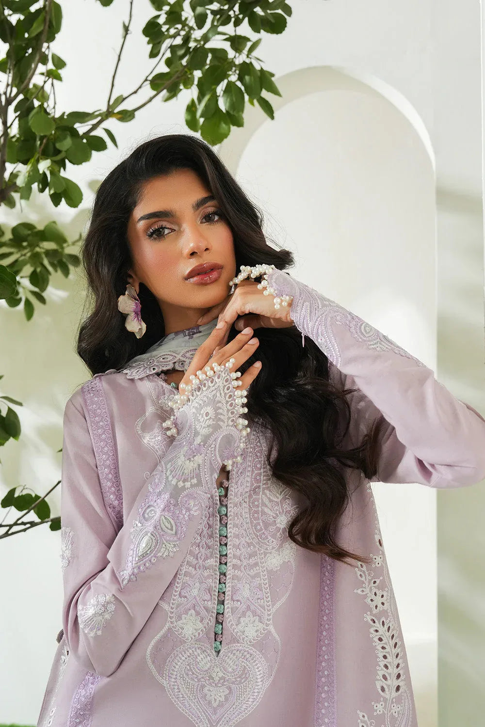 Maryum N Maria | Soiree Lawn |  Fragnant - Aqsa Fabrics