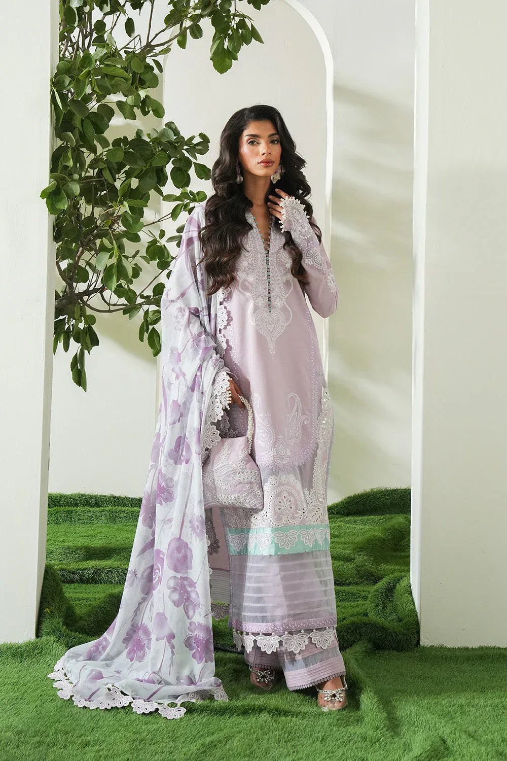 Maryum N Maria | Soiree Lawn |  Fragnant - Aqsa Fabrics