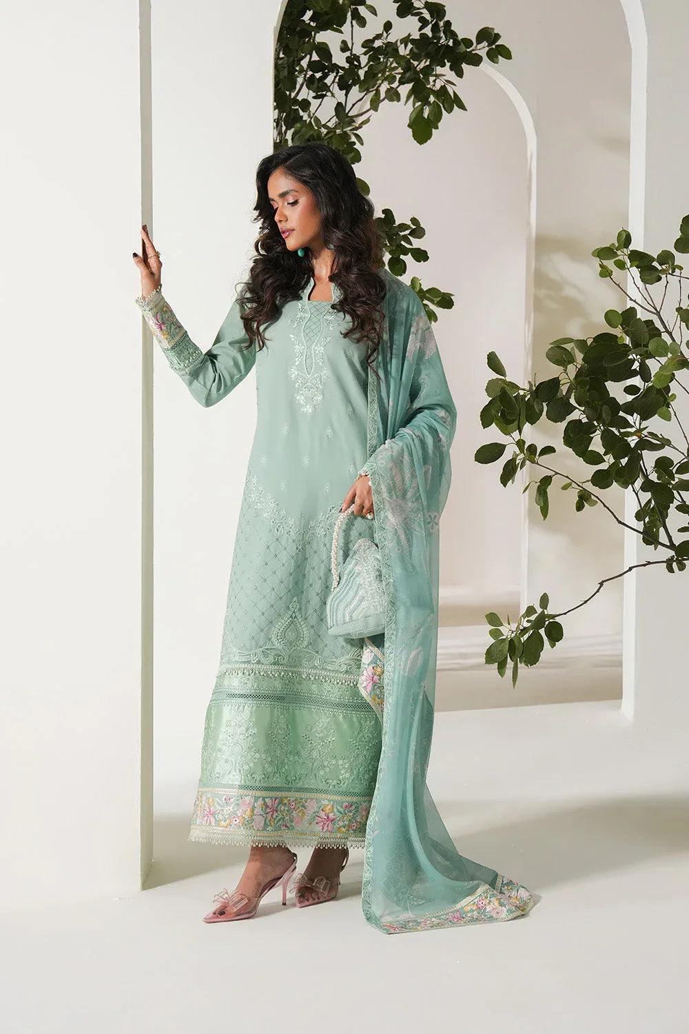 Maryum N Maria | Soiree Lawn | Spring Dew - Aqsa Fabrics