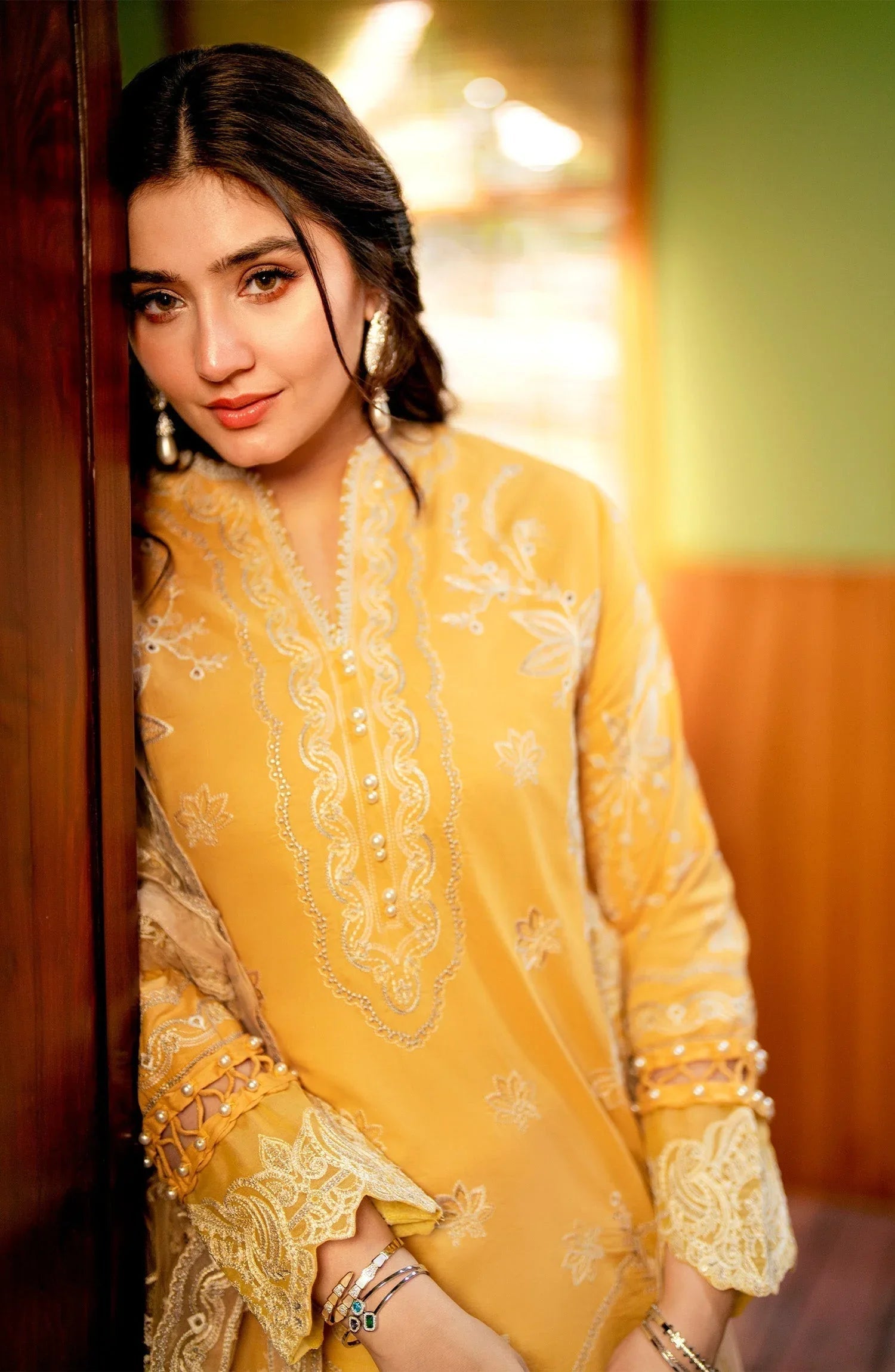 Maryum N Maria | Luxury Lawn 24 | Lamya - Aqsa Fabrics