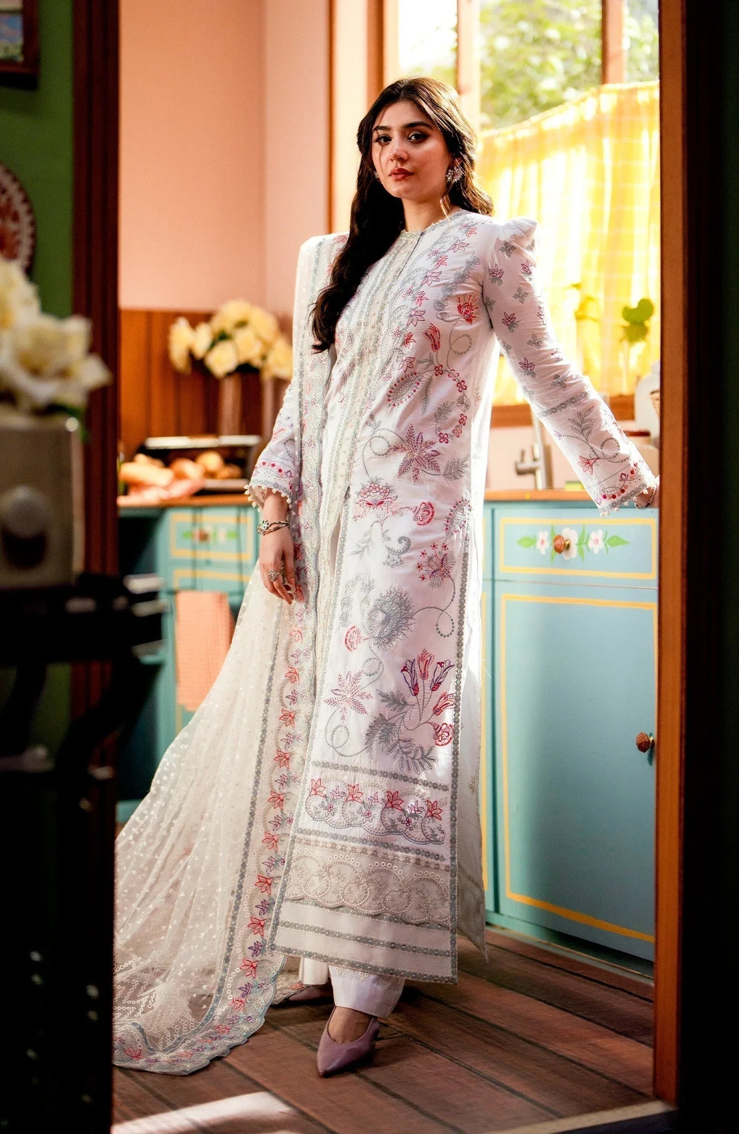 Maryum N Maria | Luxury Lawn 24 | Fatin - Aqsa Fabrics