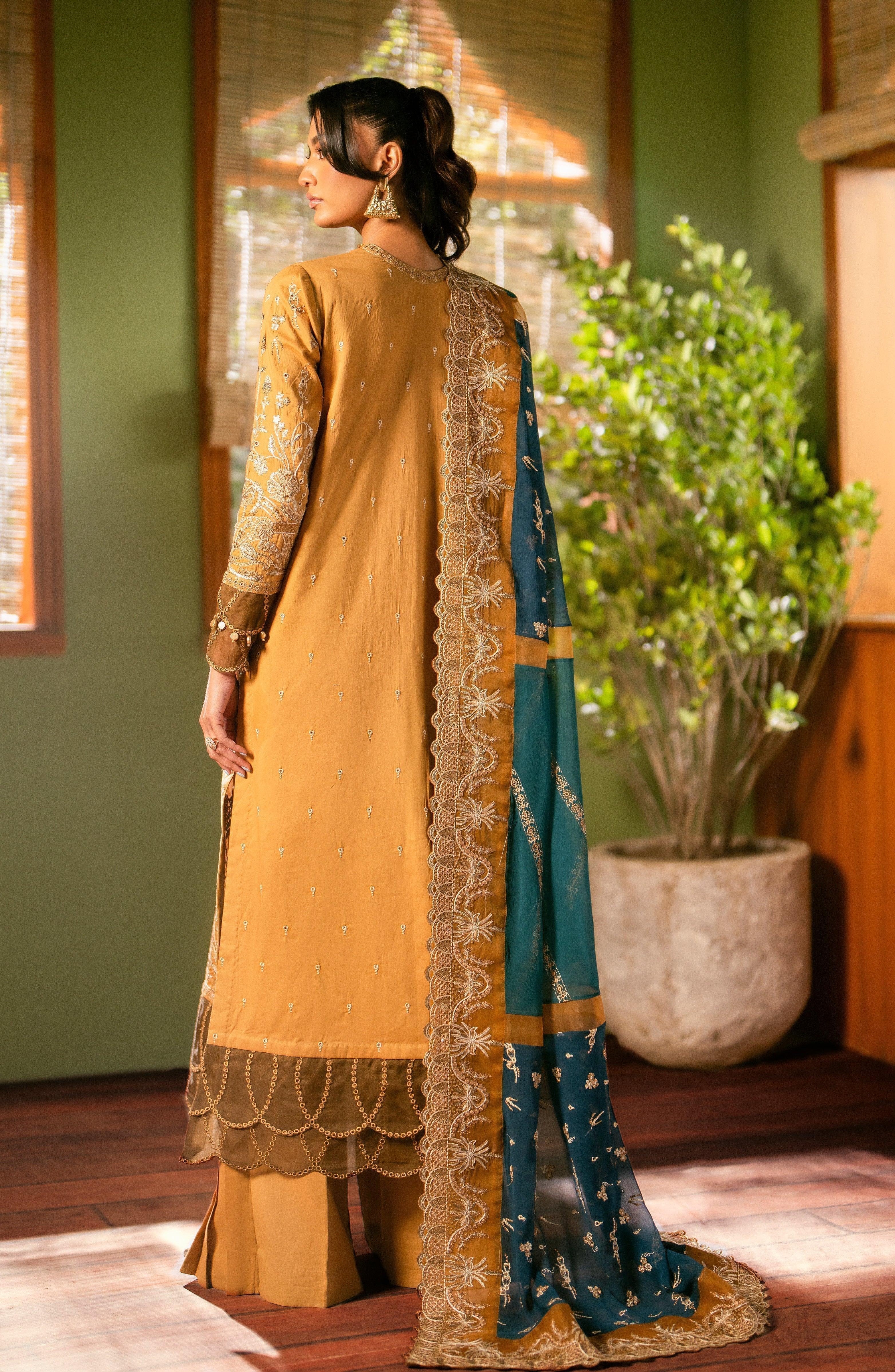 Maryum N Maria | Luxury Lawn 24 | Heba - Aqsa Fabrics