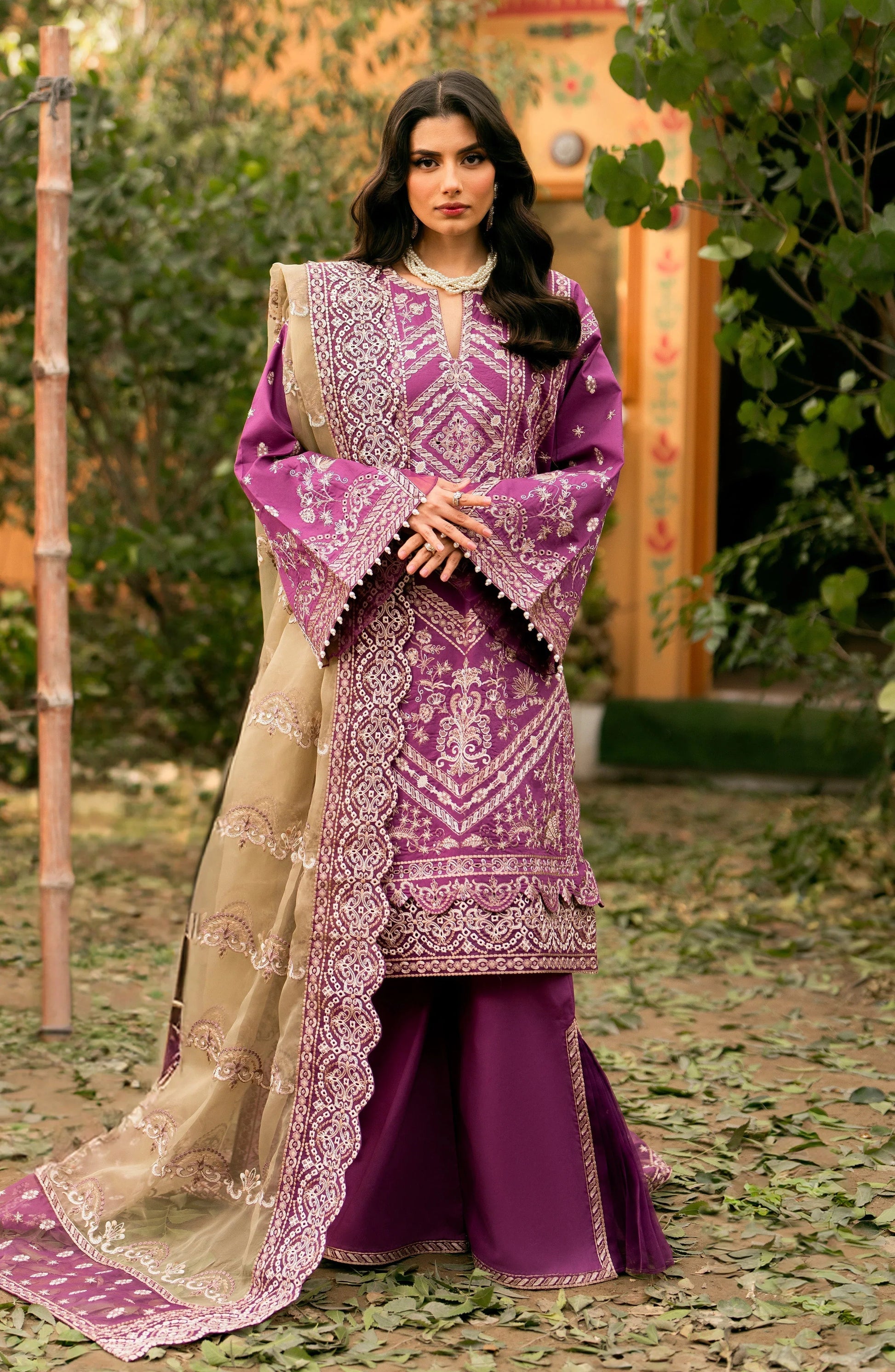 Maryum N Maria | Luxury Lawn 24 | Nane - Aqsa Fabrics