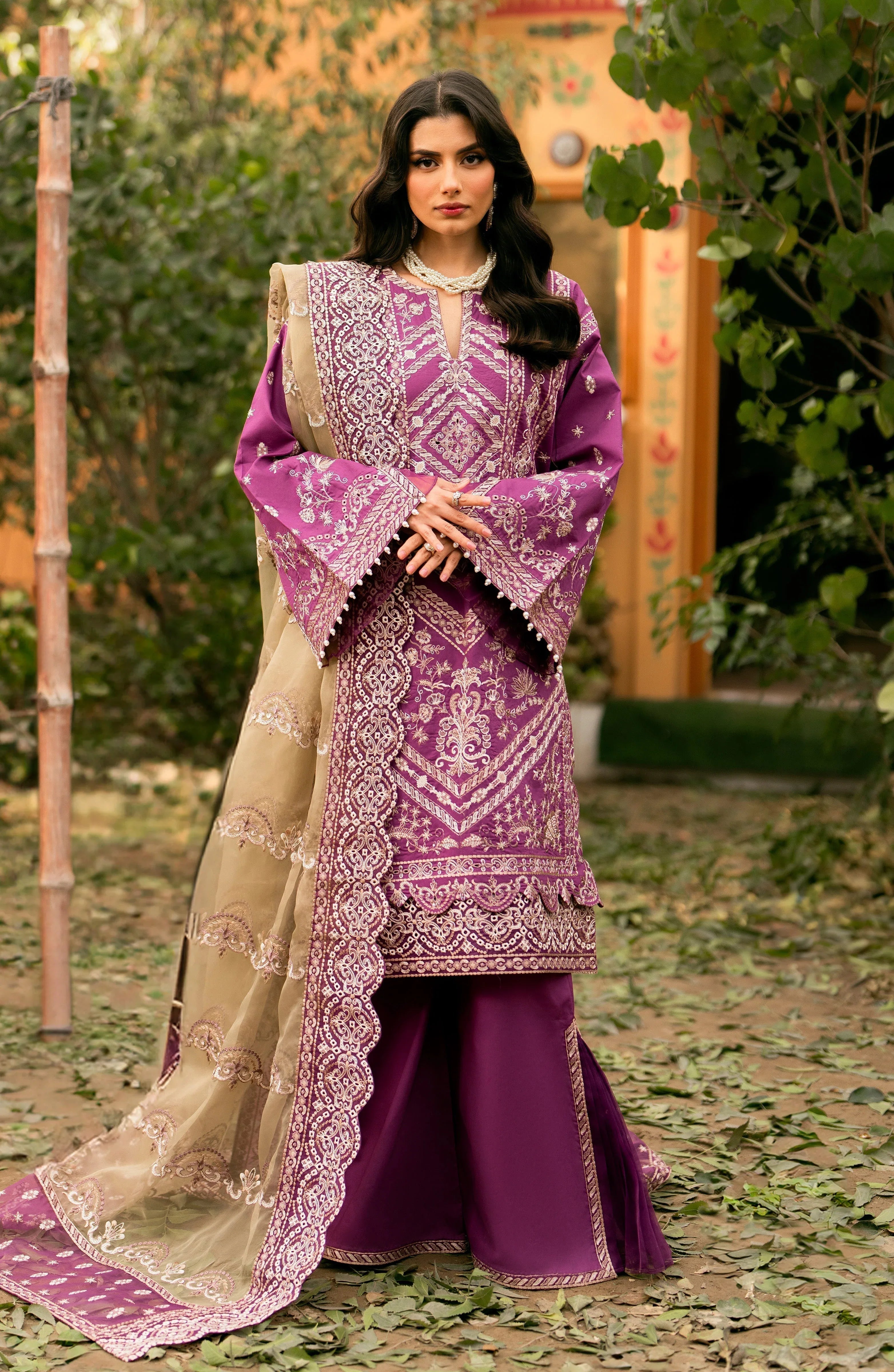 Maryum N Maria | Luxury Lawn 24 | Nane - Aqsa Fabrics