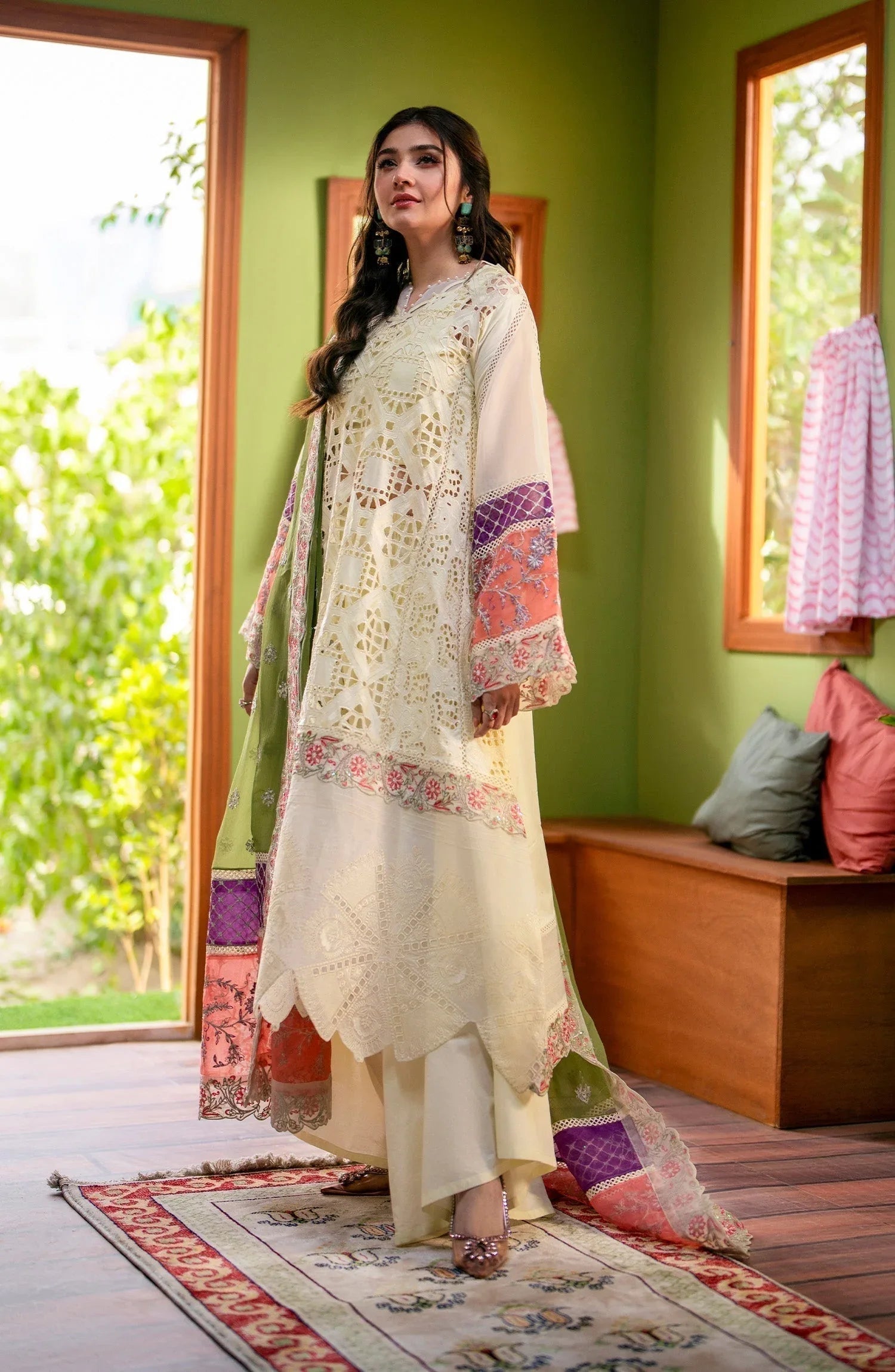 Maryum N Maria | Luxury Lawn 24 | Dina - Aqsa Fabrics