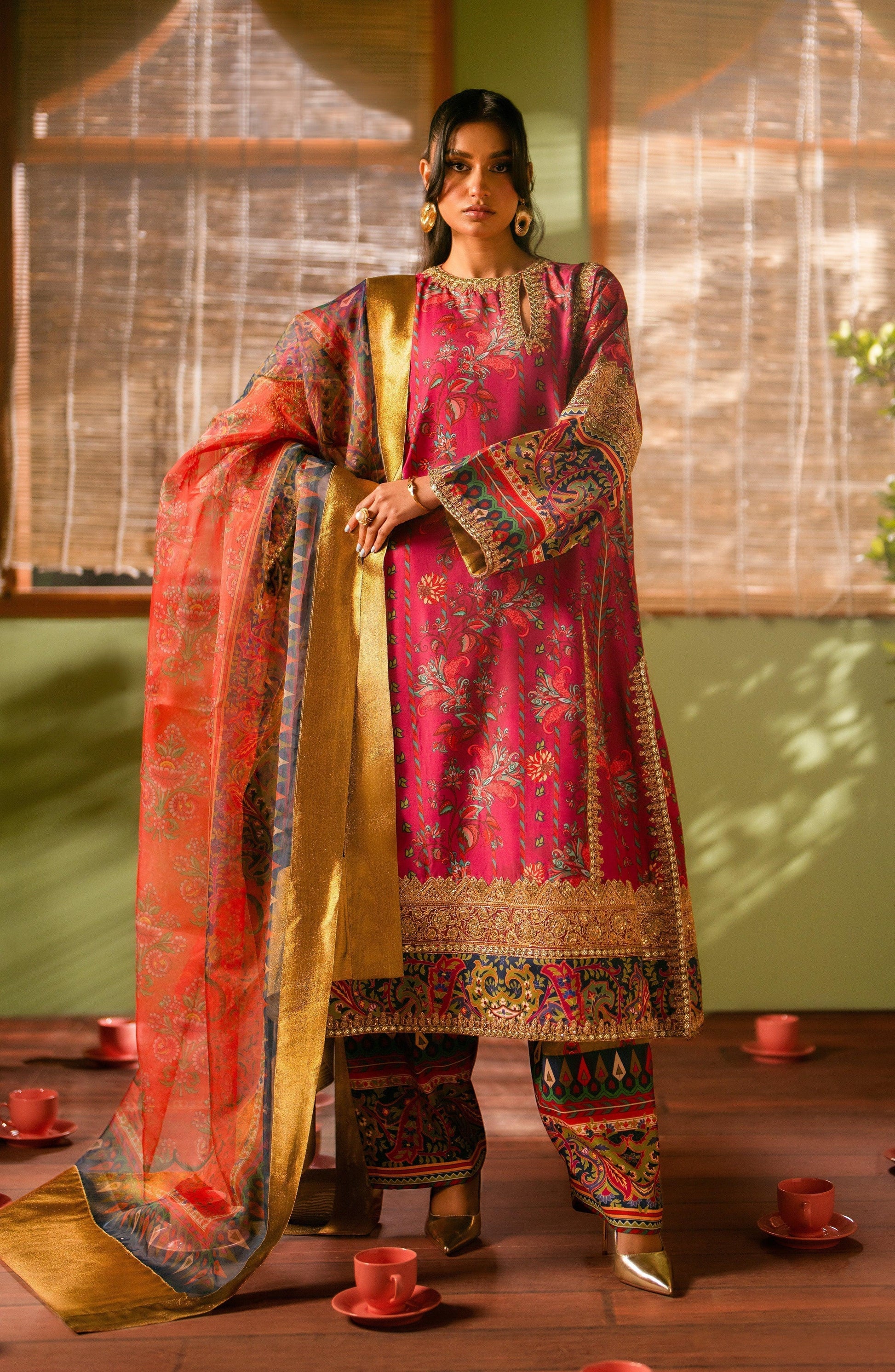Maryum N Maria | Luxury Lawn 24 | Tefnut - Aqsa Fabrics