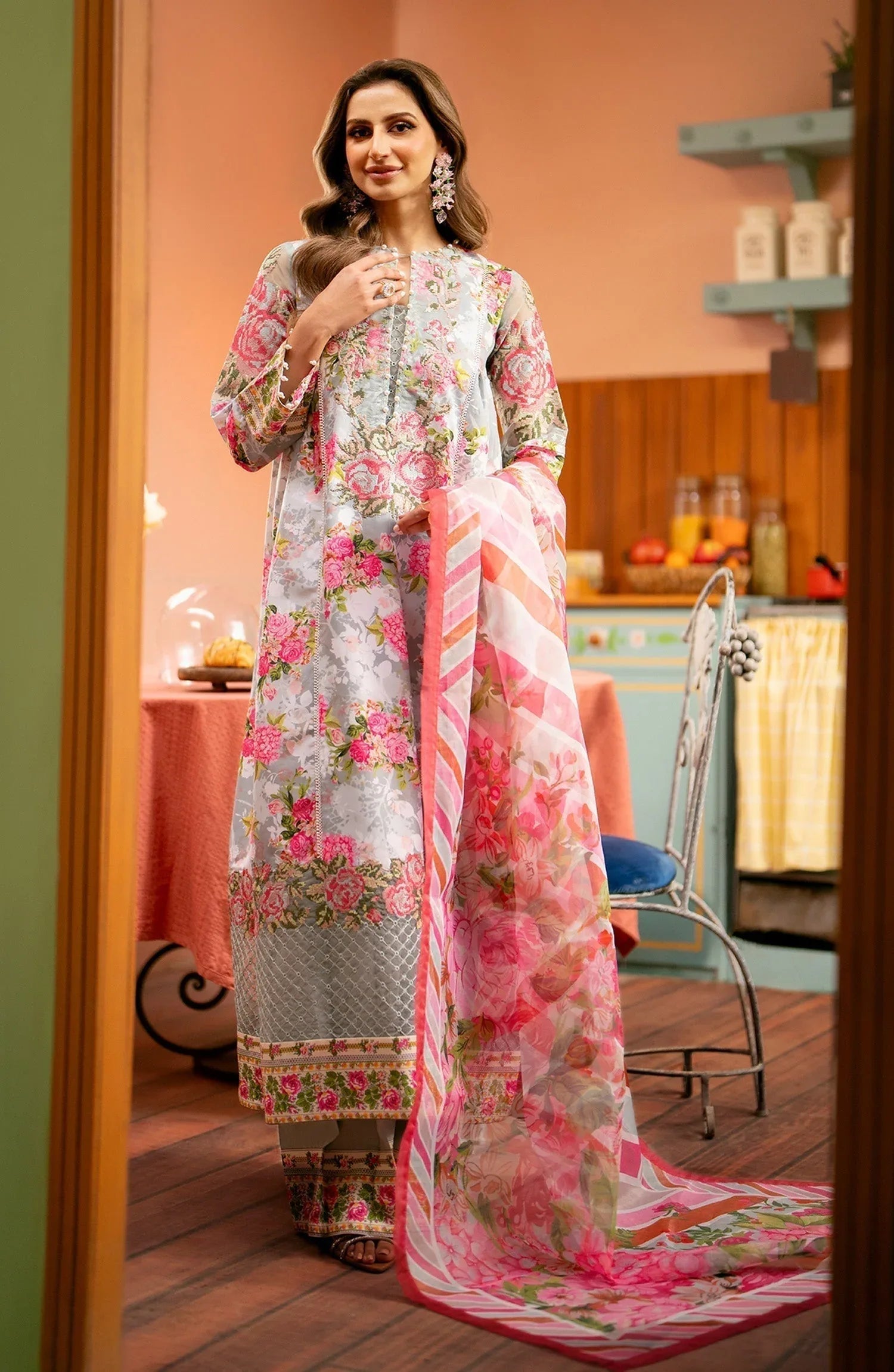 Maryum N Maria | Luxury Lawn 24 | Maya - Aqsa Fabrics