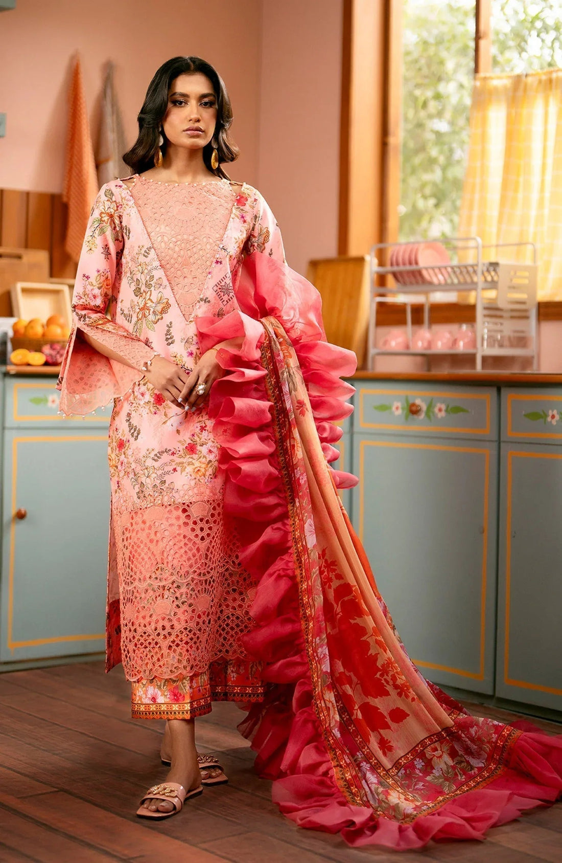 Maryum N Maria | Luxury Lawn 24 | Sawera - Aqsa Fabrics