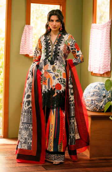 Maryum N Maria | Luxury Lawn 24 | Marwa - Aqsa Fabrics